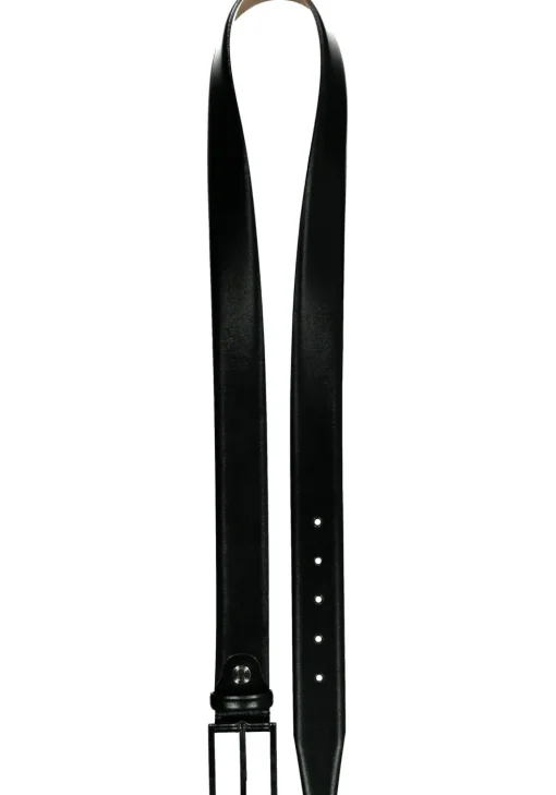 LINDENMANN leren heren riem, zwart