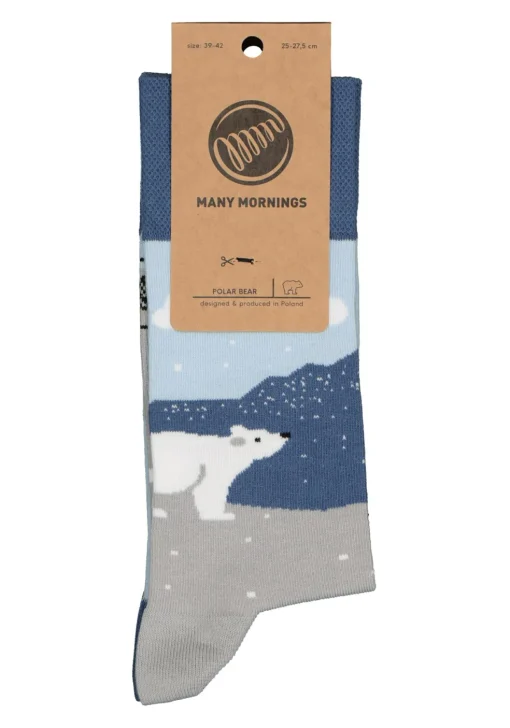 Many Mornings unisex sokken Polar Bear