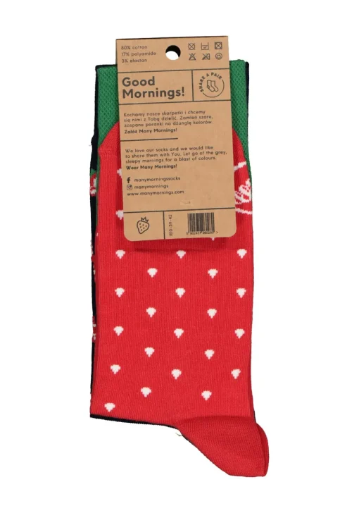 Many Mornings unisex sokken Strawberries