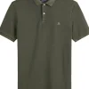 Marc O'Polo regular fit polo, heren poloshirt korte mouw, donkerbruin