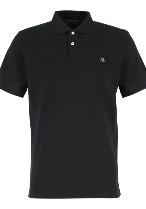 Marc O'Polo regular fit polo, heren poloshirt, zwart