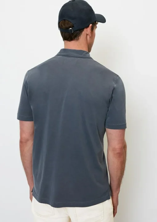 Marc O'Polo regular fit polo, heren poloshirt korte mouw, donkerblauw
