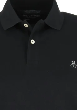 Marc O'Polo regular fit polo, heren poloshirt, zwart
