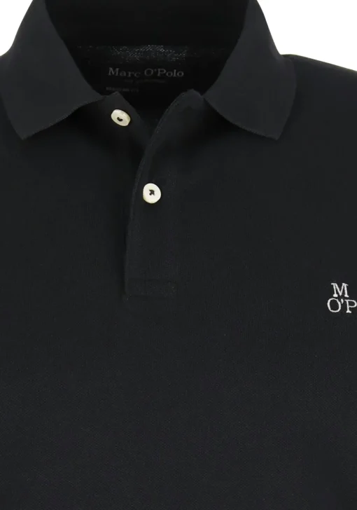 Marc O'Polo regular fit polo, heren poloshirt, zwart