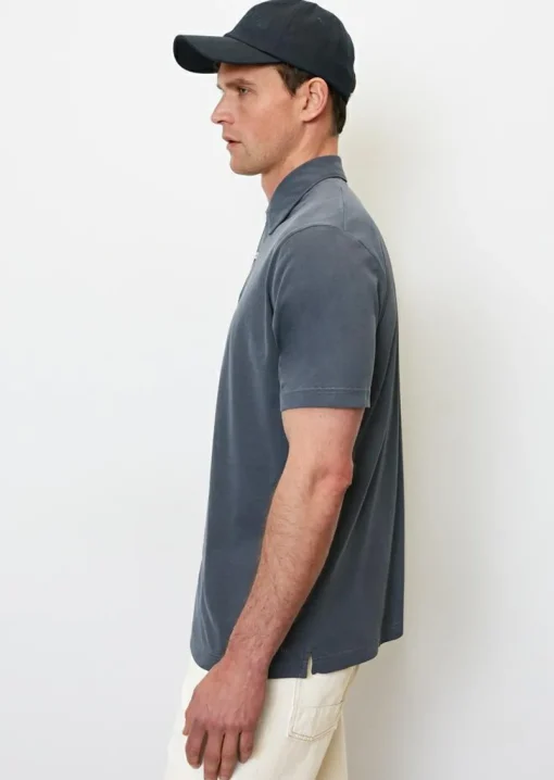 Marc O'Polo regular fit polo, heren poloshirt korte mouw, donkerblauw