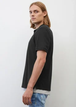 Marc O'Polo regular fit polo, heren poloshirt, zwart