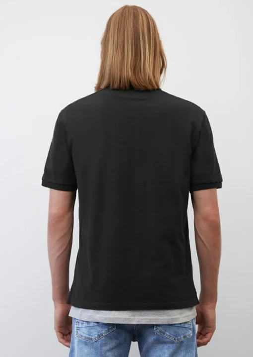 Marc O'Polo regular fit polo, heren poloshirt, zwart