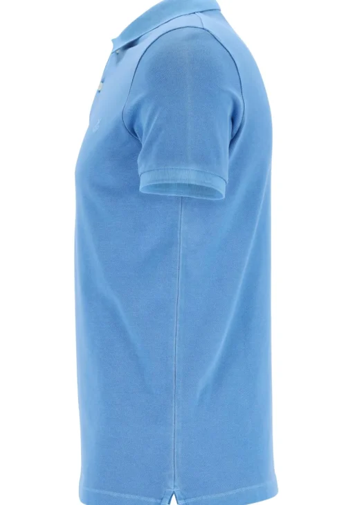 Marc O'Polo shaped fit polo, heren poloshirt, azuurblauw