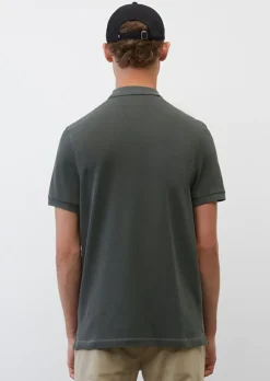 Marc O'Polo shaped fit polo, heren poloshirt, donkergrijs
