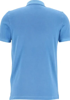 Marc O'Polo shaped fit polo, heren poloshirt, azuurblauw