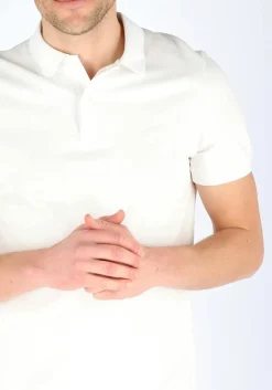 Marc O'Polo shaped fit polo, heren poloshirt, wit