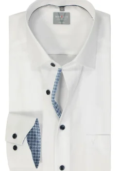 MARVELIS comfort fit overhemd, popeline, wit
