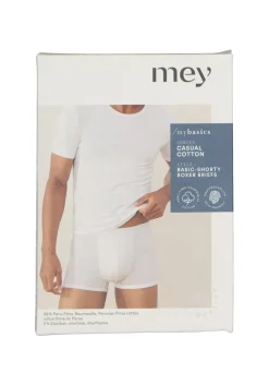 Mey Casual Cotton shorty (1-pack), heren boxer kort met zachte tailleband, zwart