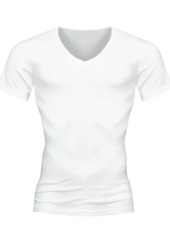 Mey Casual Cotton T-shirt (1-pack), heren T-shirt V-hals, wit