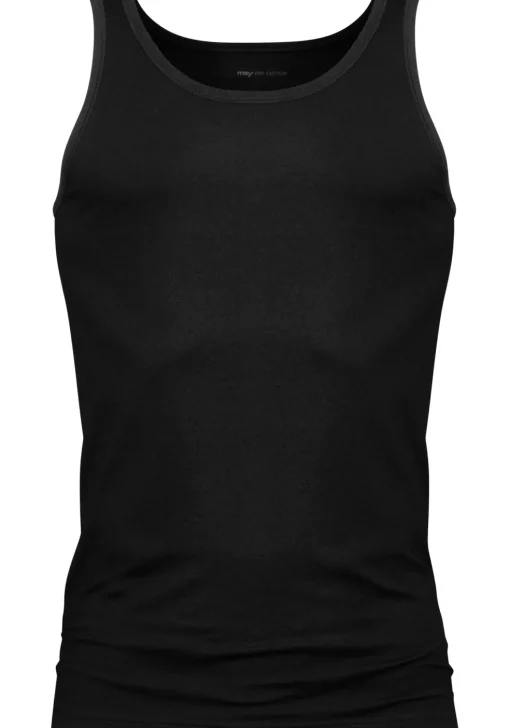 Mey Dry Cotton athletic shirt (1-pack), heren singlet, zwart