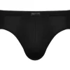 Mey Dry Cotton high-leg briefs (1-pack), heren slip hoge beenuitsnijding, zwart