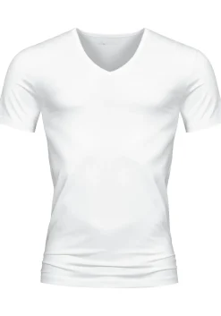 Mey Dry Cotton T-shirt (1-pack), heren T-shirt V-hals, wit