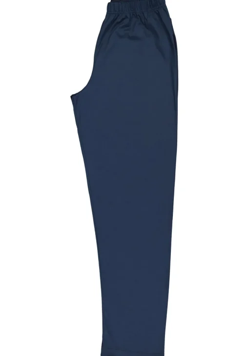 Mey heren pyjama Bennison, blauw heel fijn gestreept