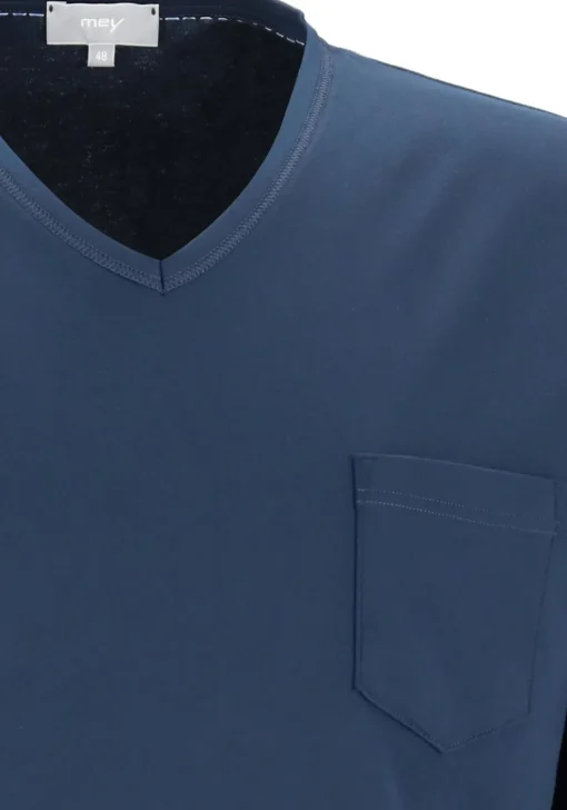 Mey heren pyjama Clyde, blauw dessin