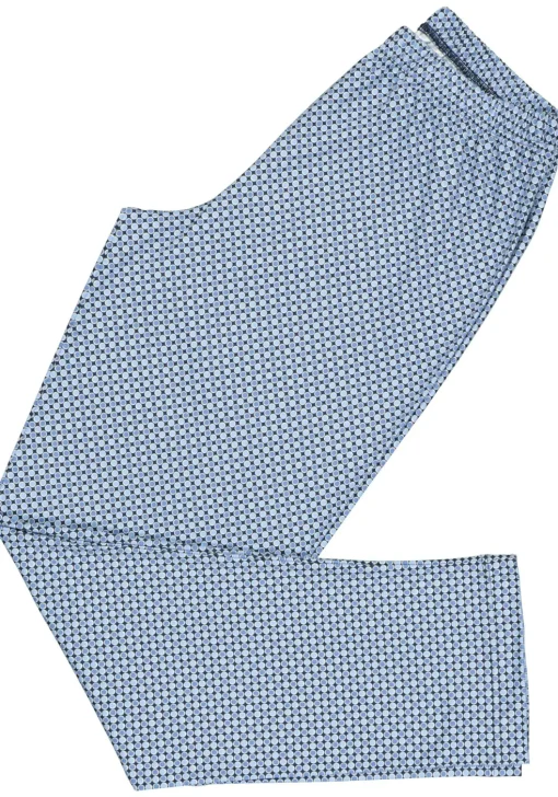 Mey heren pyjama Clyde, blauw dessin