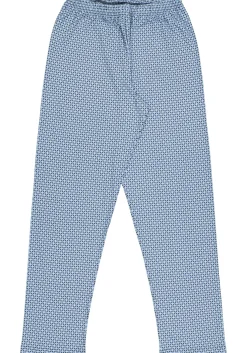 Mey heren pyjama Clyde, blauw dessin