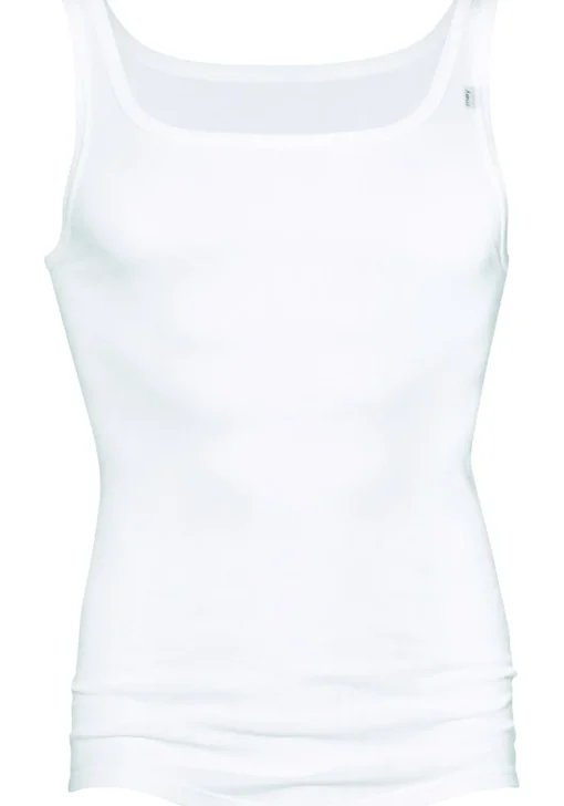 Mey Noblesse athletic shirt (1-pack), heren singlet fijn rib, wit