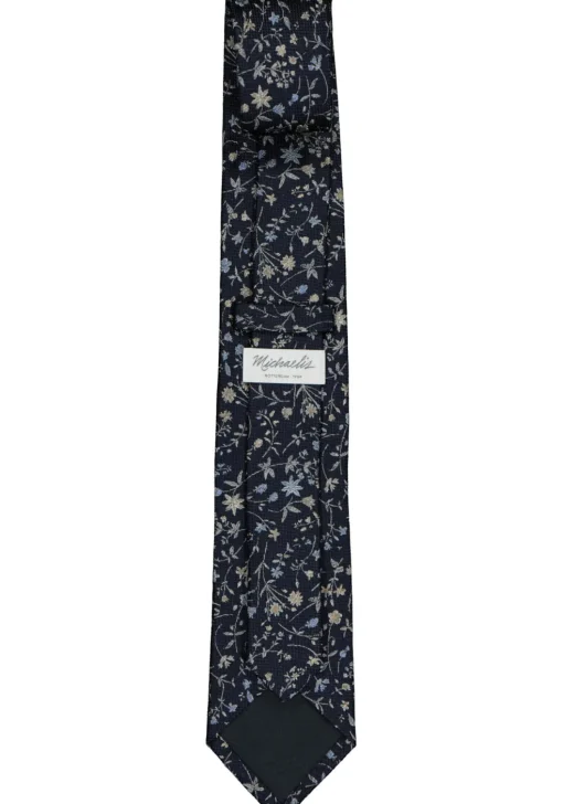 Michaelis stropdas, blauw dessin