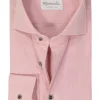 Michaelis slim fit heren overhemd, popeline, roze