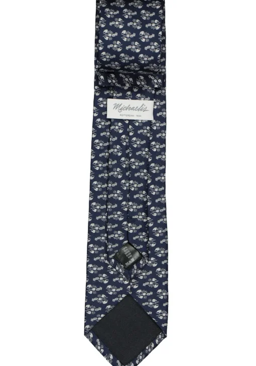 Michaelis stropdas, blauw met kreeftjes
