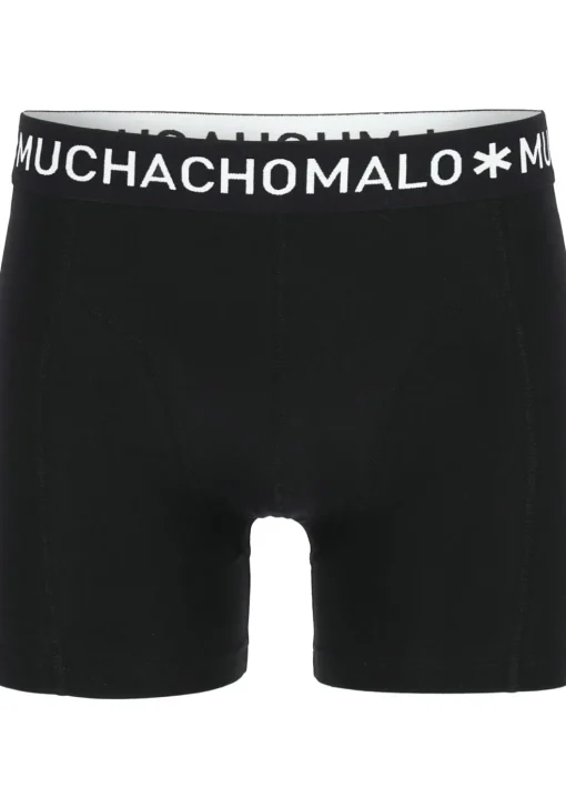 Muchachomalo boxershorts (3-pack), heren boxers normale lengte, zwart