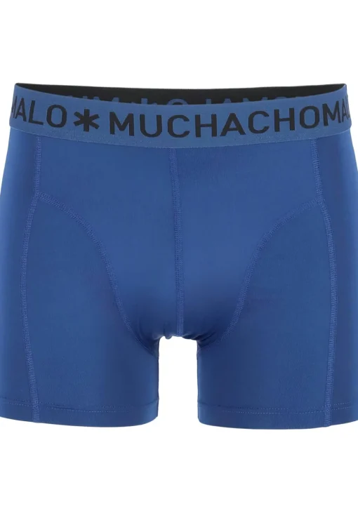 Muchchomalo microfiber boxershorts (2-pack), heren boxers normale lengte, blauw