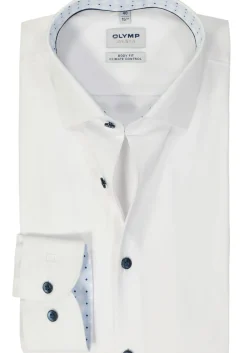 OLYMP 24/7 Level 5 body fit overhemd, twill, wit