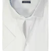 OLYMP 24/7 modern fit overhemd, korte mouw, twill, wit