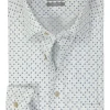 OLYMP comfort fit overhemd, popeline, beige dessin