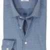 OLYMP Level 5 body fit overhemd, structuur, royal blauw