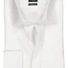 OLYMP Luxor modern fit overhemd, smoking overhemd, wit, gladde stof met Kent kraag