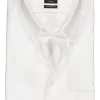 OLYMP Luxor modern fit overhemd, korte mouw, wit met button-down kraag