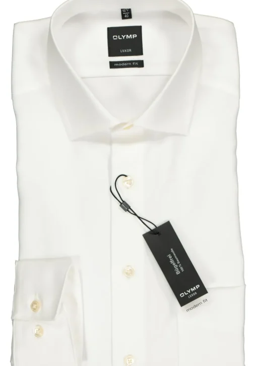 OLYMP Luxor modern fit overhemd, beige twill