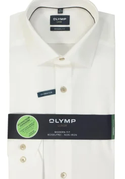 OLYMP modern fit overhemd, popeline, beige
