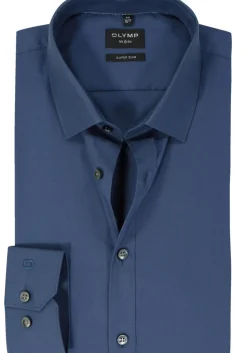 OLYMP No. Six super slim fit overhemd, blauw