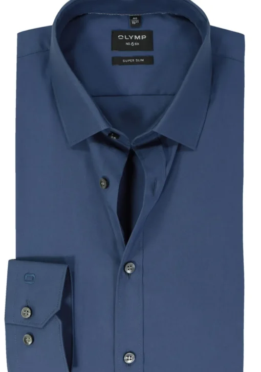 OLYMP No. Six super slim fit overhemd, blauw