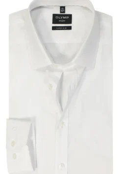 OLYMP No. Six super slim fit overhemd, wit
