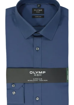 OLYMP No. Six super slim fit overhemd, blauw