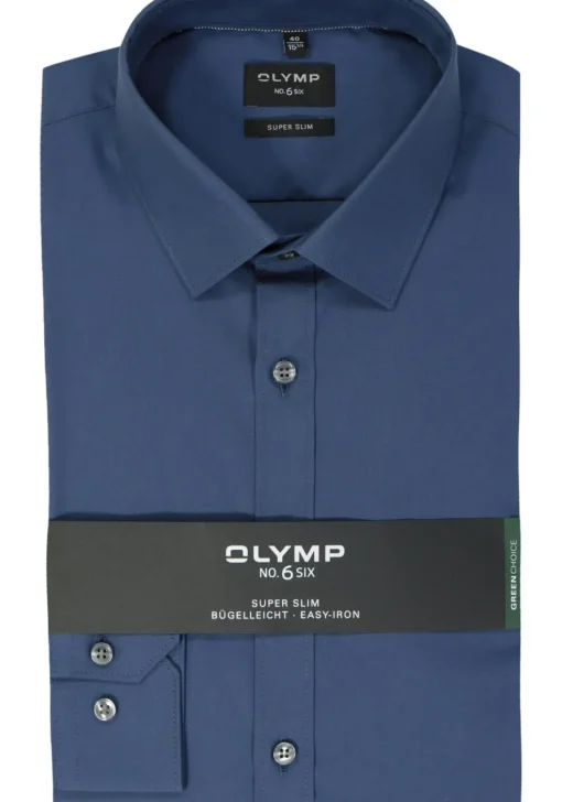 OLYMP No. Six super slim fit overhemd, blauw
