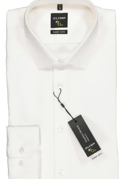 OLYMP No. Six super slim fit overhemd, wit twill