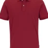 OLYMP Polo Casual, modern fit polo, donkerrood
