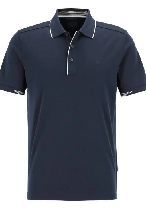 OLYMP Polo Casual, modern fit polo, marine blauw
