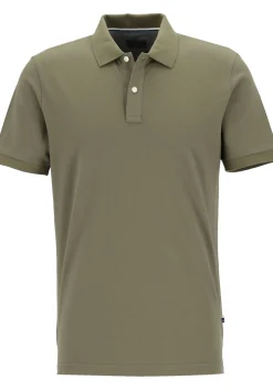 OLYMP Polo Casual, modern fit polo, olijfgroen