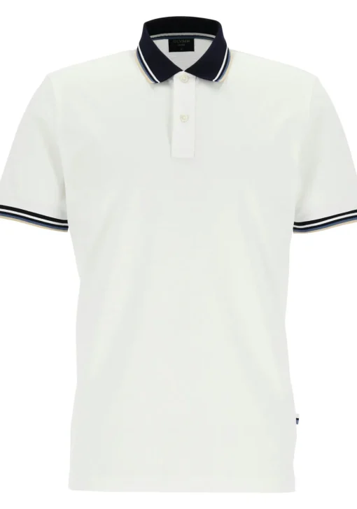 OLYMP Polo Casual, modern fit polo, wit