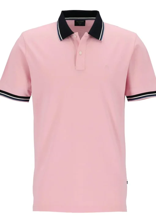 OLYMP Polo Casual, modern fit polo, roze